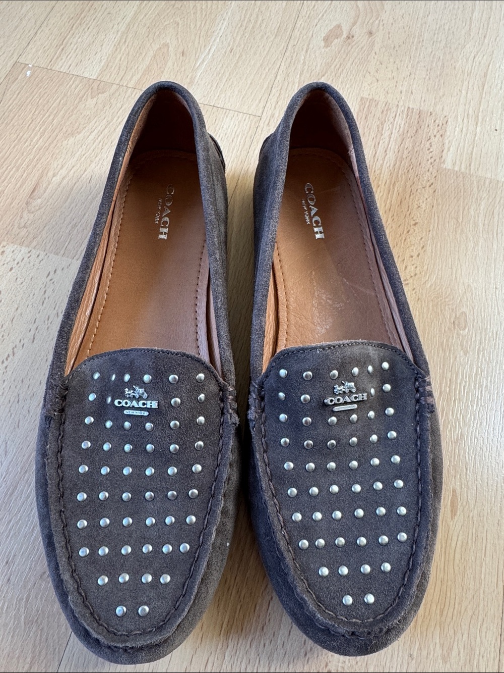 Coach Orlene Studded Loafers size 9.5